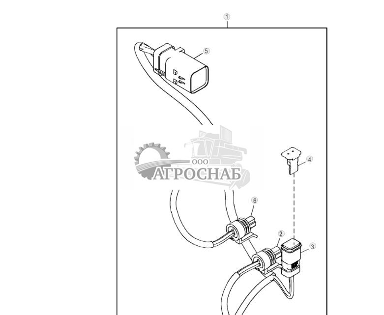 Жгут проводов и разъемы клапана защиты от заброса оборотов двигателя - ST802052 139.jpg